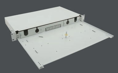 HELOS Optička breakoutbox 19" za 6/12/24 LC otvorâ, nepopunjena, siva